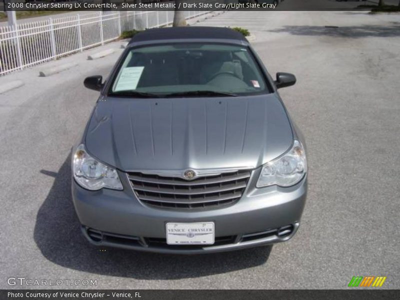 Silver Steel Metallic / Dark Slate Gray/Light Slate Gray 2008 Chrysler Sebring LX Convertible