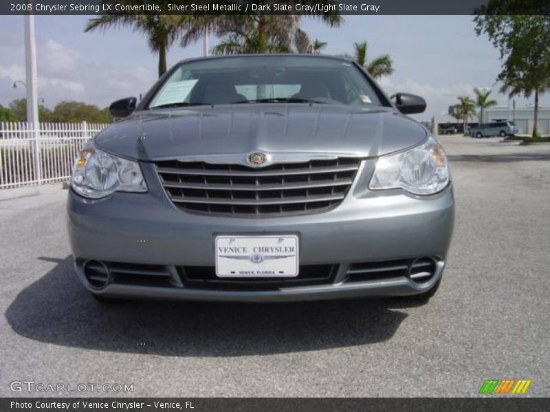 Silver Steel Metallic / Dark Slate Gray/Light Slate Gray 2008 Chrysler Sebring LX Convertible