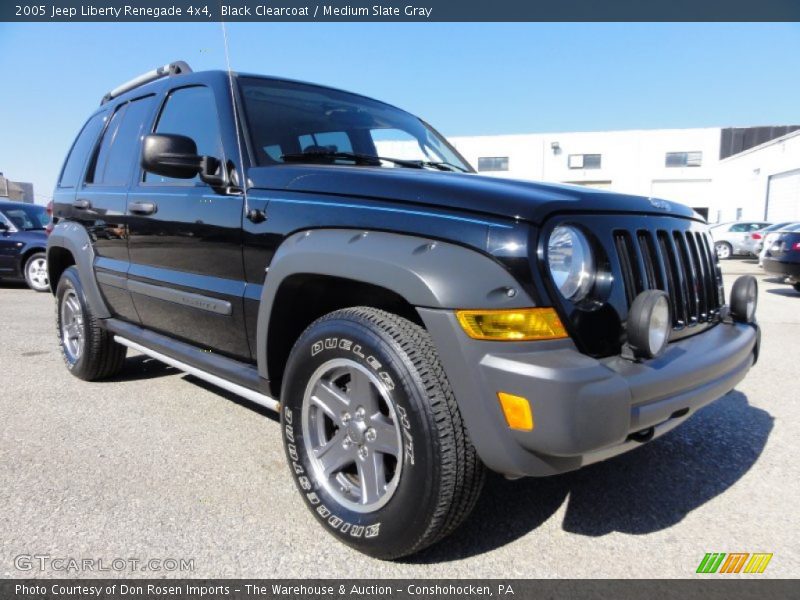 Black Clearcoat / Medium Slate Gray 2005 Jeep Liberty Renegade 4x4