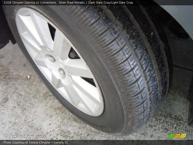 Silver Steel Metallic / Dark Slate Gray/Light Slate Gray 2008 Chrysler Sebring LX Convertible