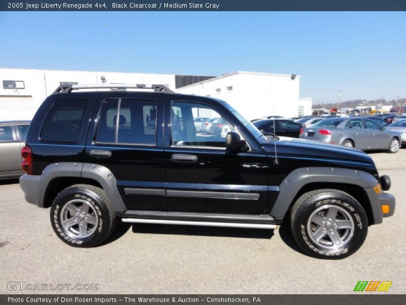 Black Clearcoat / Medium Slate Gray 2005 Jeep Liberty Renegade 4x4