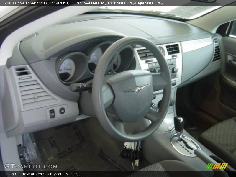 Silver Steel Metallic / Dark Slate Gray/Light Slate Gray 2008 Chrysler Sebring LX Convertible