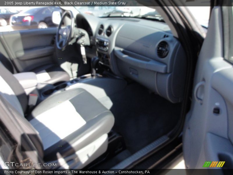 Black Clearcoat / Medium Slate Gray 2005 Jeep Liberty Renegade 4x4