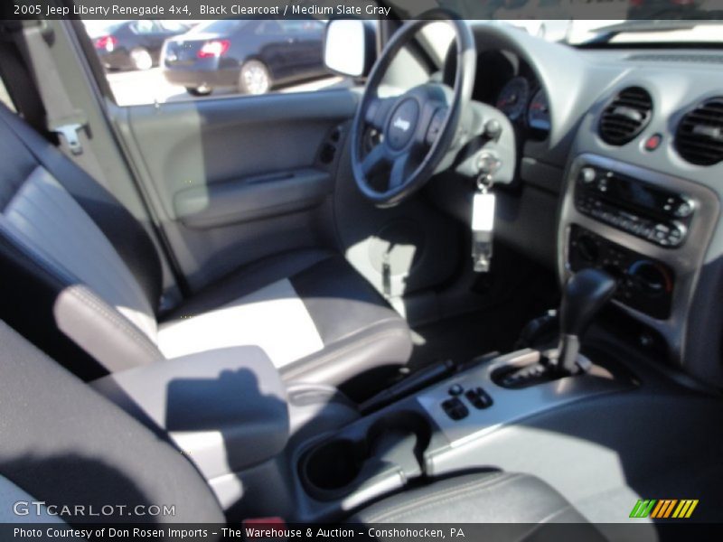 Black Clearcoat / Medium Slate Gray 2005 Jeep Liberty Renegade 4x4