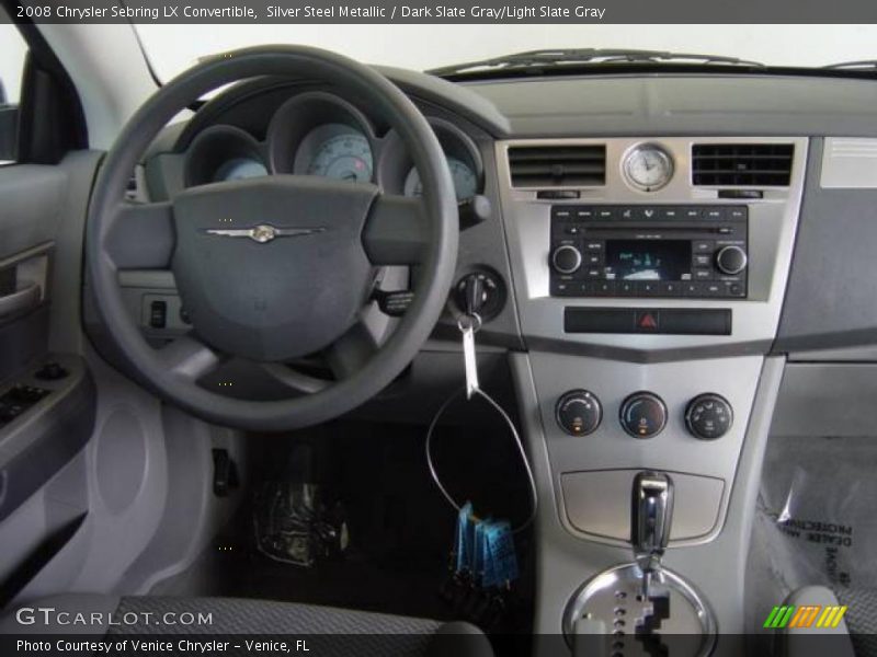 Silver Steel Metallic / Dark Slate Gray/Light Slate Gray 2008 Chrysler Sebring LX Convertible