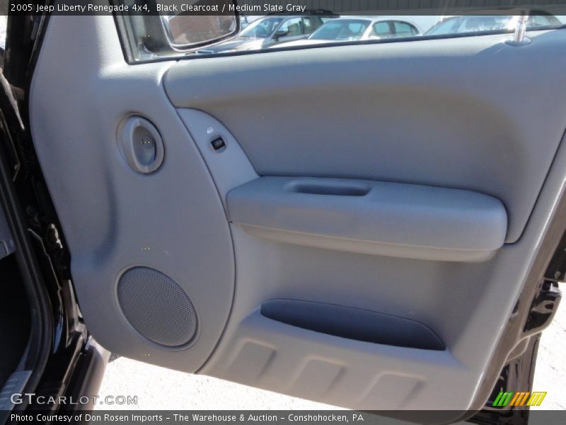 Black Clearcoat / Medium Slate Gray 2005 Jeep Liberty Renegade 4x4