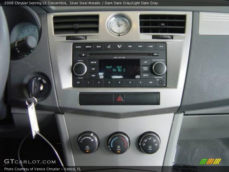 Silver Steel Metallic / Dark Slate Gray/Light Slate Gray 2008 Chrysler Sebring LX Convertible