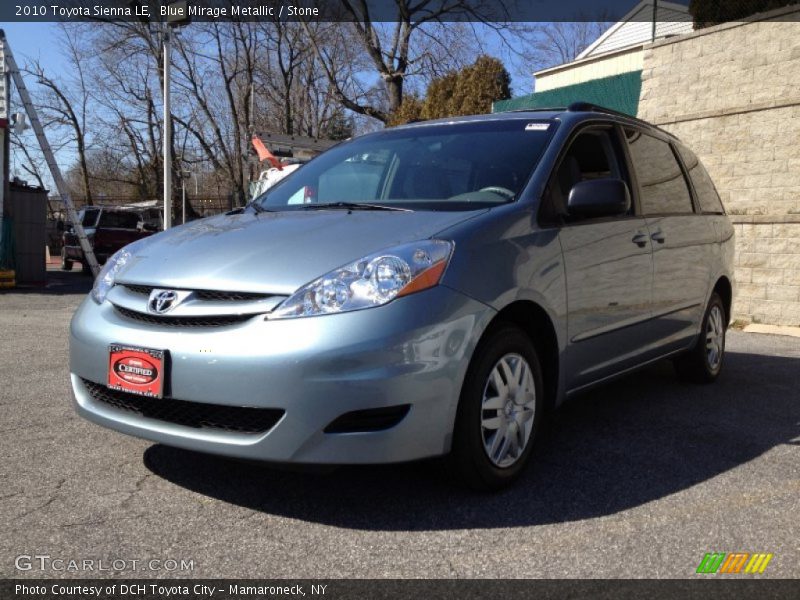 Blue Mirage Metallic / Stone 2010 Toyota Sienna LE