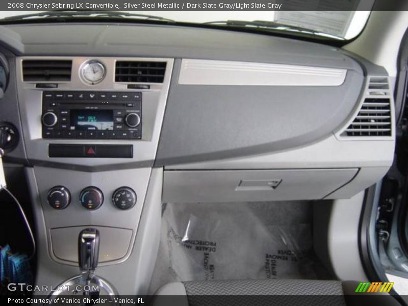 Silver Steel Metallic / Dark Slate Gray/Light Slate Gray 2008 Chrysler Sebring LX Convertible
