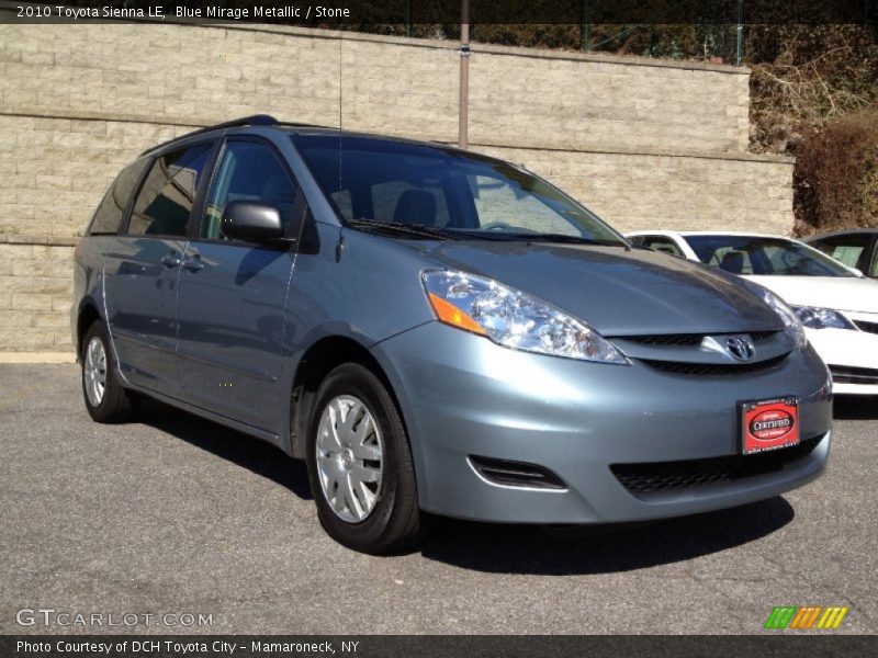 Blue Mirage Metallic / Stone 2010 Toyota Sienna LE