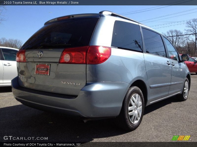 Blue Mirage Metallic / Stone 2010 Toyota Sienna LE