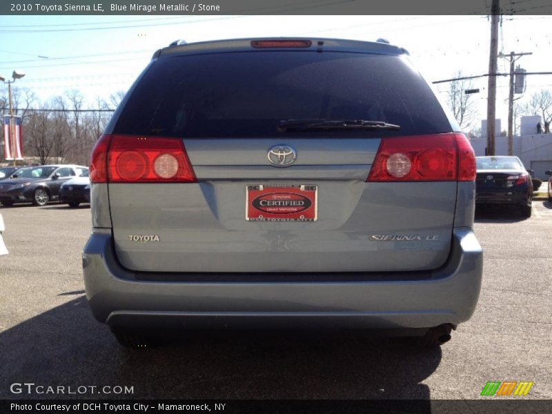 Blue Mirage Metallic / Stone 2010 Toyota Sienna LE