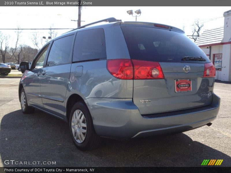 Blue Mirage Metallic / Stone 2010 Toyota Sienna LE