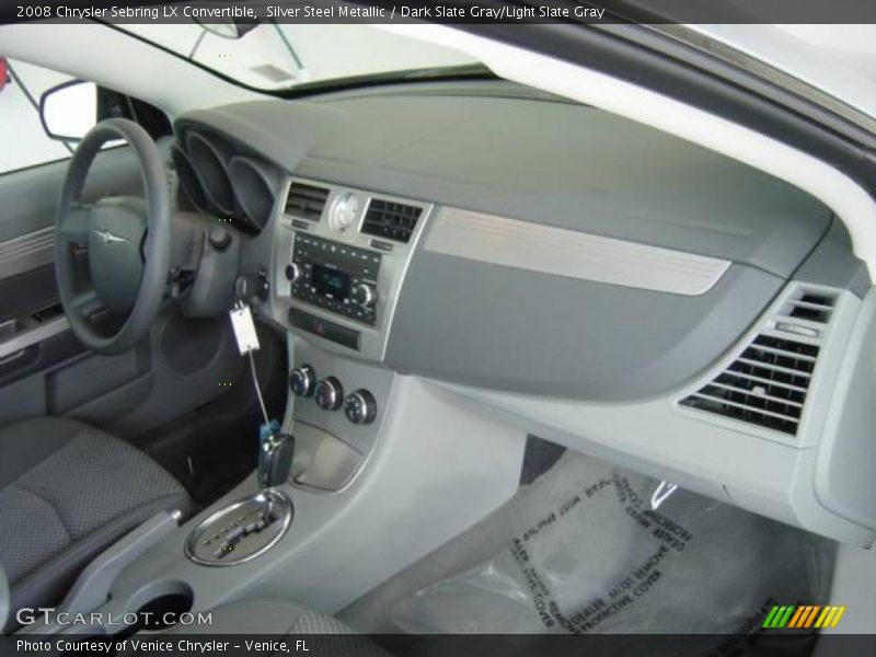 Silver Steel Metallic / Dark Slate Gray/Light Slate Gray 2008 Chrysler Sebring LX Convertible
