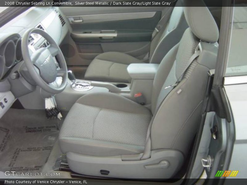 Silver Steel Metallic / Dark Slate Gray/Light Slate Gray 2008 Chrysler Sebring LX Convertible