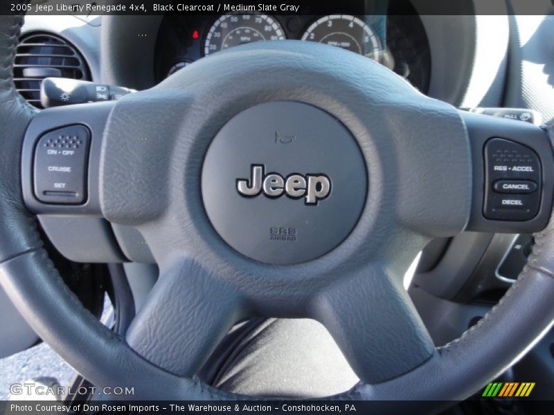 Black Clearcoat / Medium Slate Gray 2005 Jeep Liberty Renegade 4x4