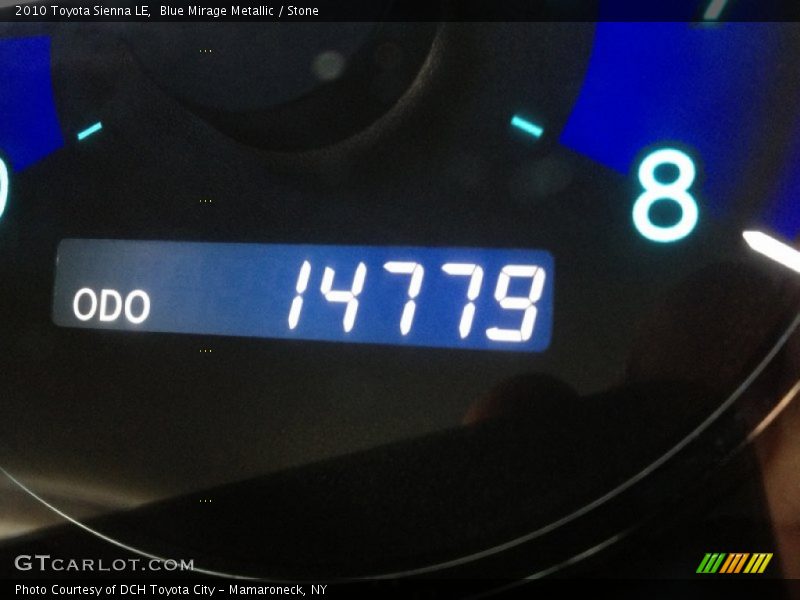 Blue Mirage Metallic / Stone 2010 Toyota Sienna LE