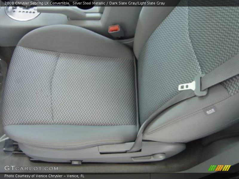 Silver Steel Metallic / Dark Slate Gray/Light Slate Gray 2008 Chrysler Sebring LX Convertible