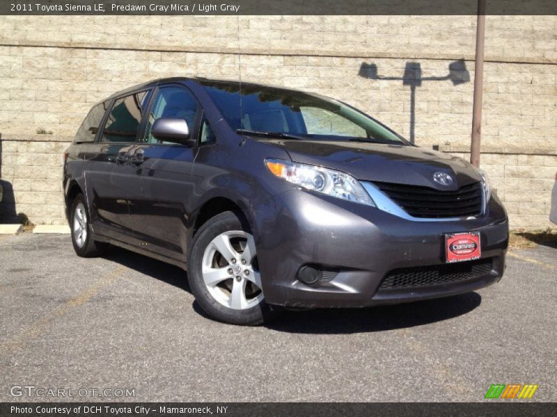 Predawn Gray Mica / Light Gray 2011 Toyota Sienna LE