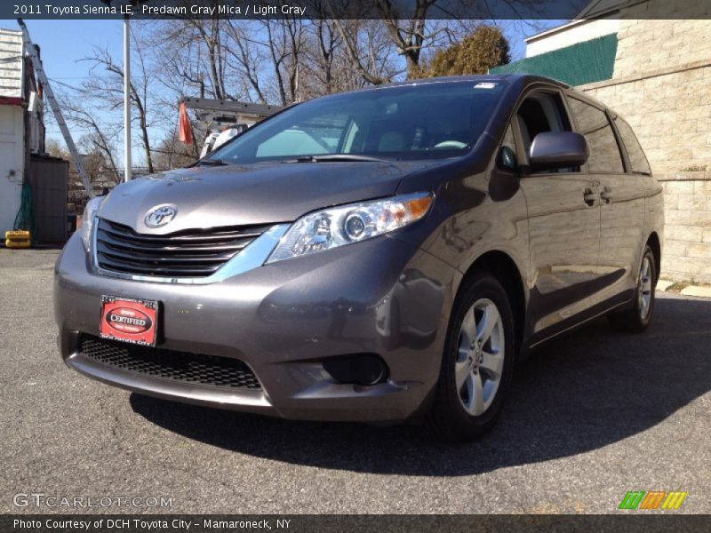 Predawn Gray Mica / Light Gray 2011 Toyota Sienna LE