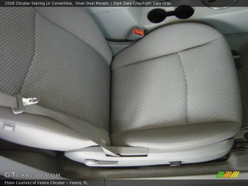 Silver Steel Metallic / Dark Slate Gray/Light Slate Gray 2008 Chrysler Sebring LX Convertible