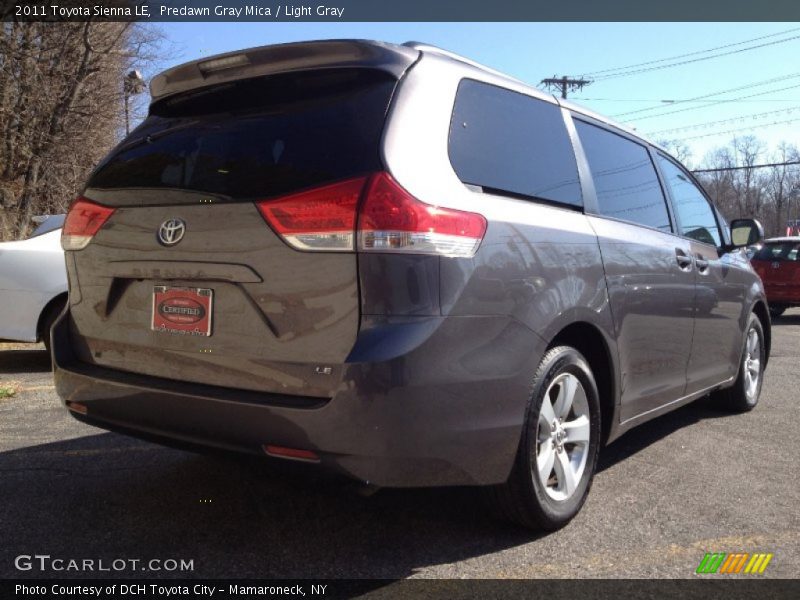 Predawn Gray Mica / Light Gray 2011 Toyota Sienna LE