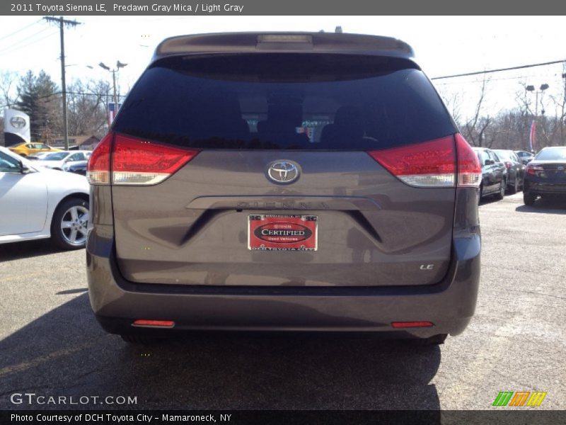 Predawn Gray Mica / Light Gray 2011 Toyota Sienna LE