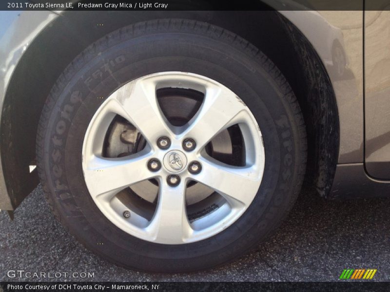 Predawn Gray Mica / Light Gray 2011 Toyota Sienna LE