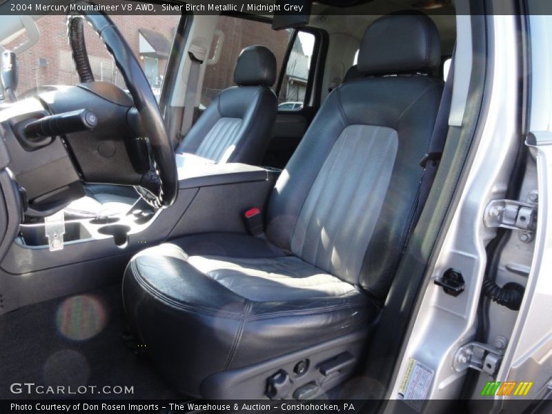 Silver Birch Metallic / Midnight Grey 2004 Mercury Mountaineer V8 AWD
