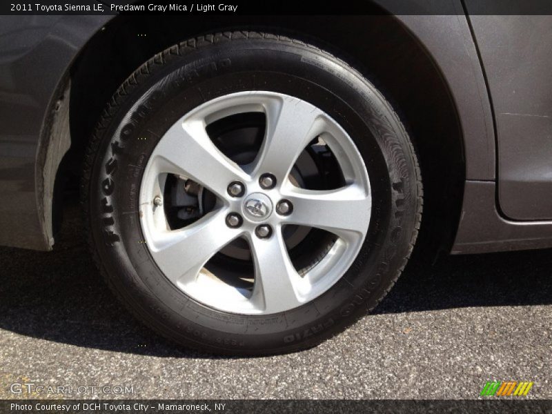 Predawn Gray Mica / Light Gray 2011 Toyota Sienna LE