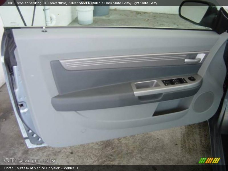 Silver Steel Metallic / Dark Slate Gray/Light Slate Gray 2008 Chrysler Sebring LX Convertible