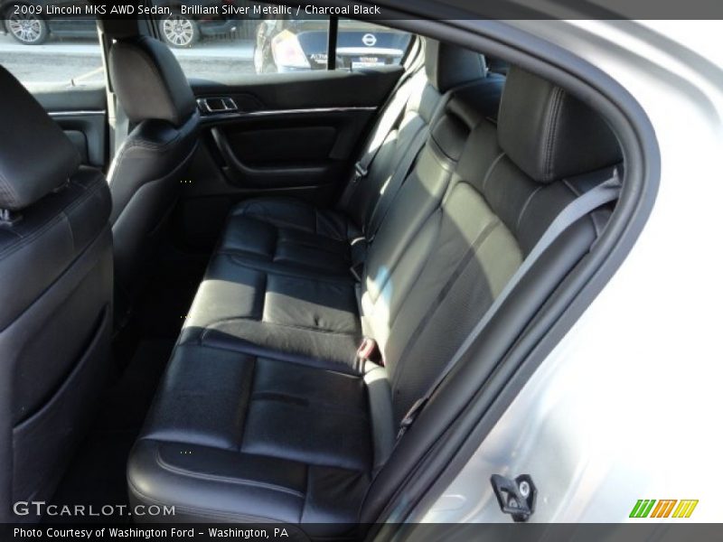 Brilliant Silver Metallic / Charcoal Black 2009 Lincoln MKS AWD Sedan