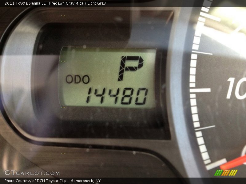 Predawn Gray Mica / Light Gray 2011 Toyota Sienna LE