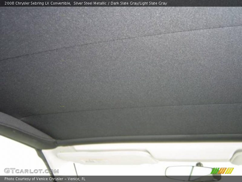 Silver Steel Metallic / Dark Slate Gray/Light Slate Gray 2008 Chrysler Sebring LX Convertible