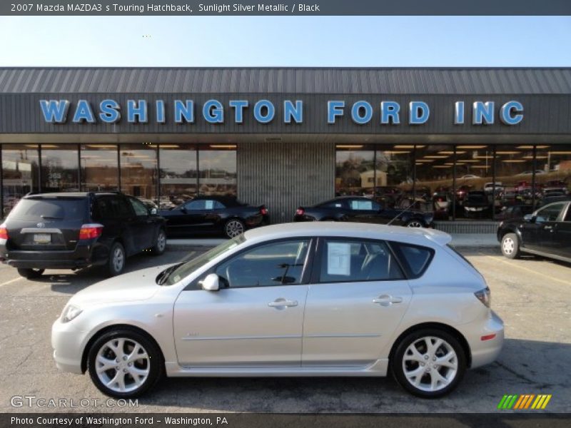 Sunlight Silver Metallic / Black 2007 Mazda MAZDA3 s Touring Hatchback