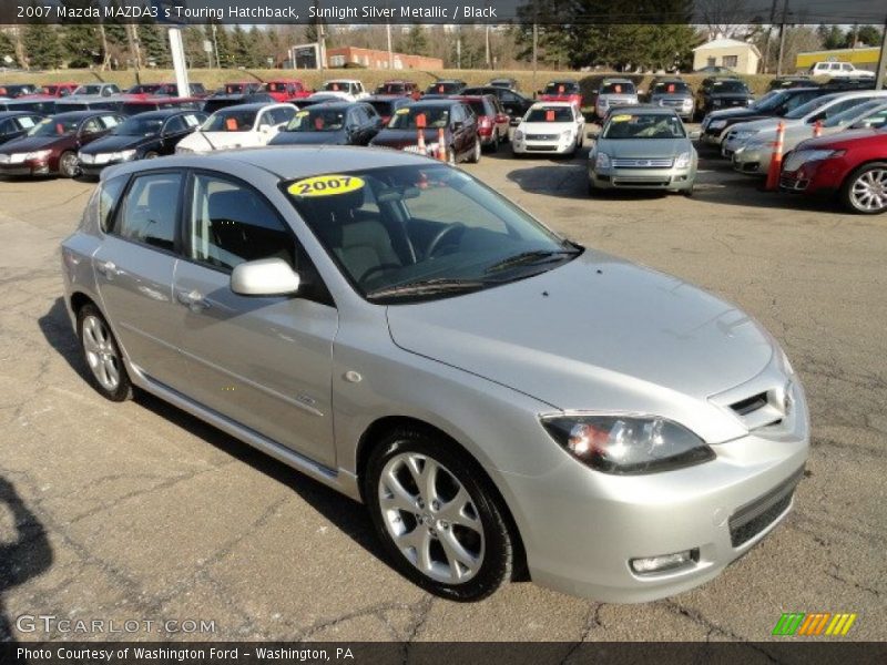 Sunlight Silver Metallic / Black 2007 Mazda MAZDA3 s Touring Hatchback
