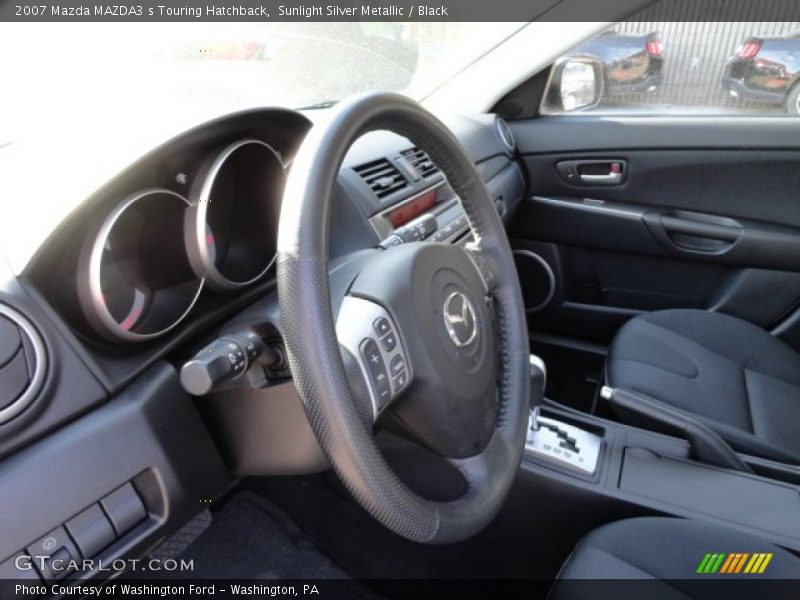 Sunlight Silver Metallic / Black 2007 Mazda MAZDA3 s Touring Hatchback