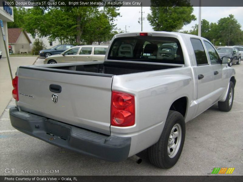 Bright Silver Metallic / Medium Slate Gray 2005 Dodge Dakota ST Quad Cab