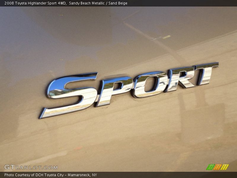 Sandy Beach Metallic / Sand Beige 2008 Toyota Highlander Sport 4WD