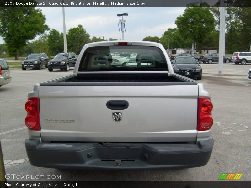 Bright Silver Metallic / Medium Slate Gray 2005 Dodge Dakota ST Quad Cab