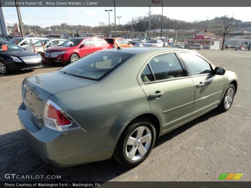 Moss Green Metallic / Camel 2009 Ford Fusion SE