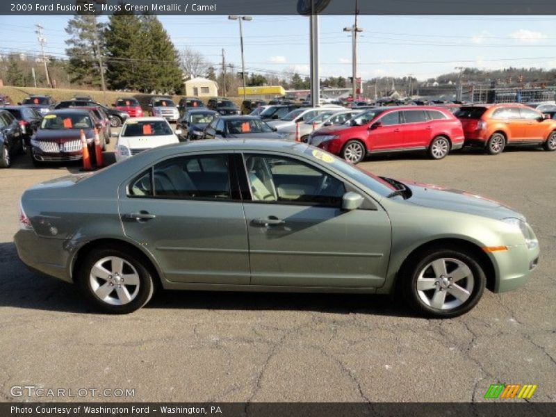 Moss Green Metallic / Camel 2009 Ford Fusion SE