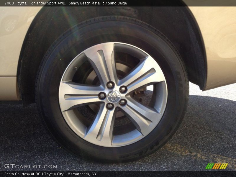 Sandy Beach Metallic / Sand Beige 2008 Toyota Highlander Sport 4WD