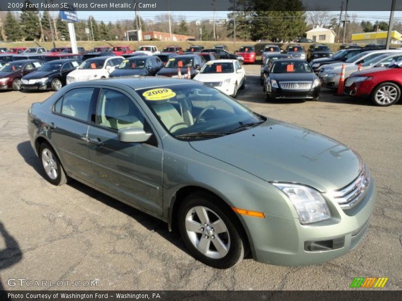 Moss Green Metallic / Camel 2009 Ford Fusion SE