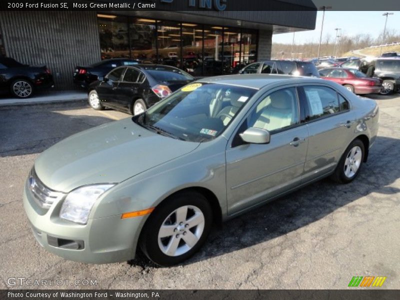 Moss Green Metallic / Camel 2009 Ford Fusion SE