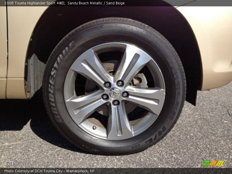 Sandy Beach Metallic / Sand Beige 2008 Toyota Highlander Sport 4WD