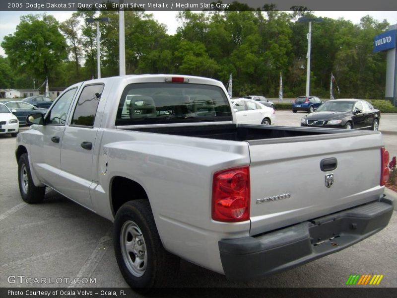 Bright Silver Metallic / Medium Slate Gray 2005 Dodge Dakota ST Quad Cab