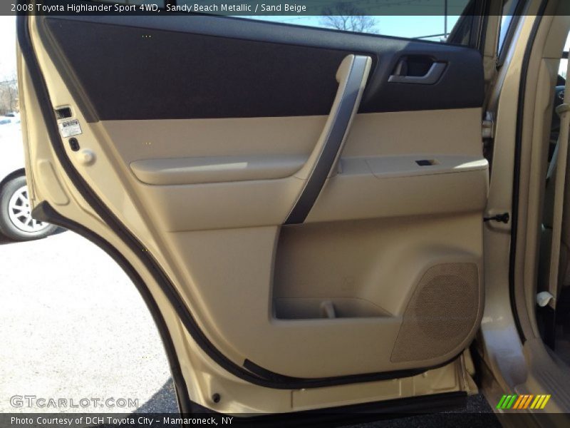 Sandy Beach Metallic / Sand Beige 2008 Toyota Highlander Sport 4WD