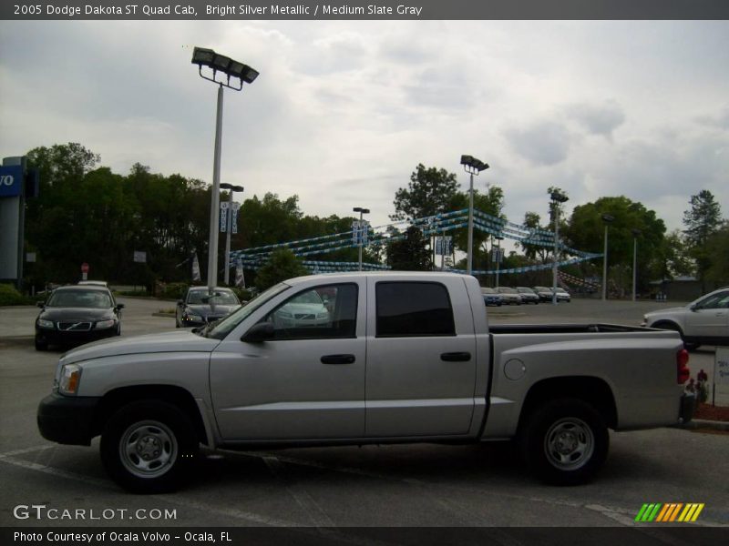 Bright Silver Metallic / Medium Slate Gray 2005 Dodge Dakota ST Quad Cab