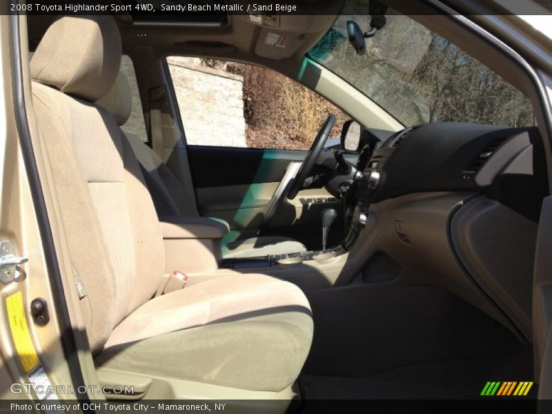 Sandy Beach Metallic / Sand Beige 2008 Toyota Highlander Sport 4WD